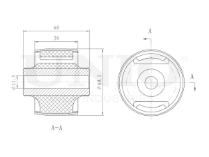 Rear beam silent block photo