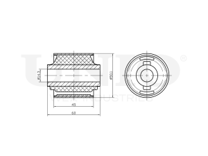 Rear trailing arm bushing photo