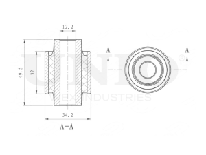 Front rear upper control arm silent block photo