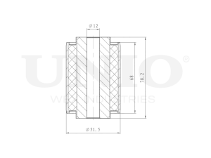 Rear beam transverse control arm silent block photo