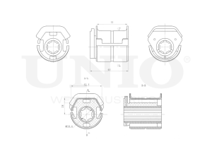 Front lower control arm silent block photo