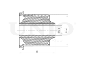 Inner front upper control arm silent block photo