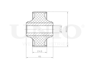 Rear front lower control arm silent block photo