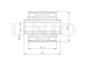 Rear longitudinal link silent block photo