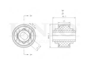 Rear front lower control arm silent block photo