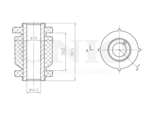 Front lower control arm silent block photo