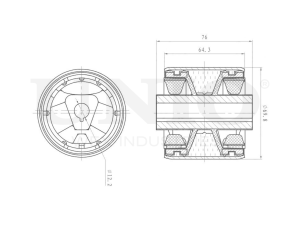 Front lower control arm silent block photo