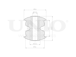 Rear leaf spring silent block photo