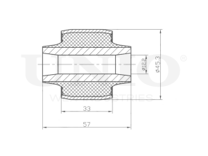 Outer rear control arm silent block photo