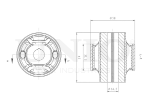 Rear front lower control arm silent block photo