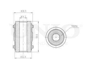 Rear lower transverse control arm silent block photo