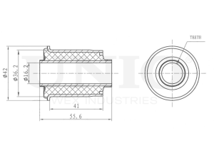 Front lower control arm silent block photo