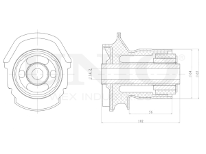 Rear beam silent block photo