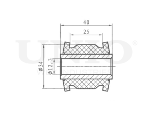 Lower rear steering knuckle silent block photo