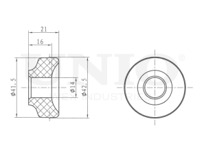 Rear shock absorber bushing photo