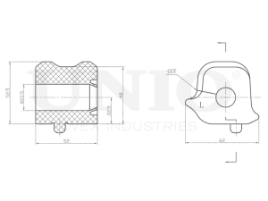 Left front stabilizer bushing photo