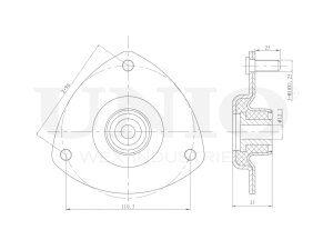 Right front shock absorber mount photo