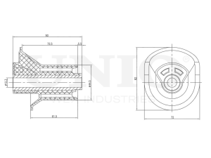 Rear beam silent block photo