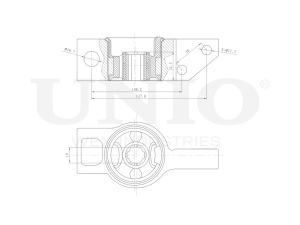 Right rear front lower control arm silent block photo