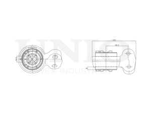 Left front lower control arm silent block photo