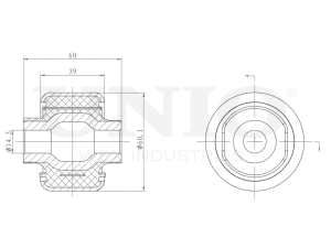 Front lower control arm silent block photo