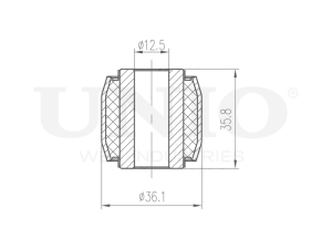 Rear beam silent block photo