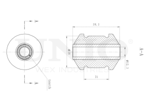Front lower control arm silent block photo