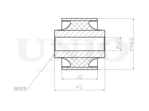 Rear longitudinal link silent block photo