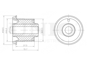 Inner front upper control arm silent block photo