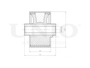 Rear front lower control arm silent block photo