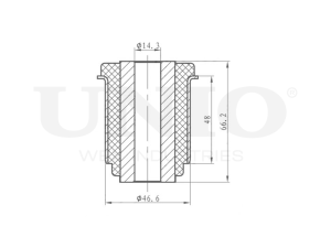 Inner front lower control arm silent block photo