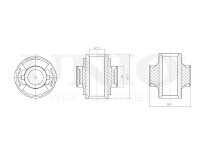 Rear front lower control arm silent block photo