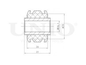 Front stabilizer link silent block photo