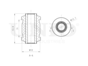 Front lower control arm silent block photo