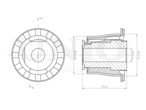 Rear subframe silent block photo