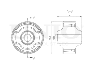 Rear front lower control arm silent block photo