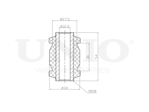 Front lower control arm silent block photo