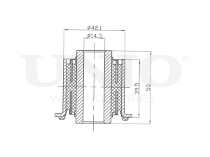 Front lower control arm silent block photo