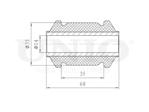 Front lower control arm silent block photo