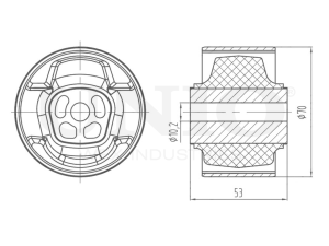 Опора двигателя задняя правая photo