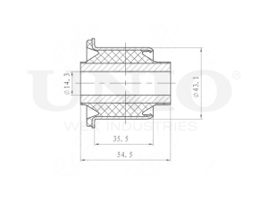 Inner front upper control arm silent block photo