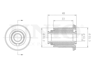 Front lower control arm silent block photo