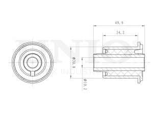 Inner front upper control arm silent block photo