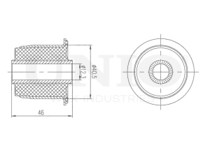Inner front upper control arm silent block photo