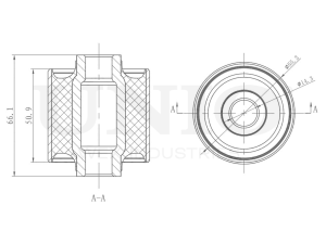 Rear lower longitudinal control arm silent block photo