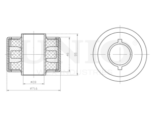 Rear front lower control arm silent block photo
