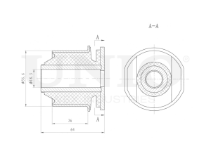 Front rear lower control arm silent block photo