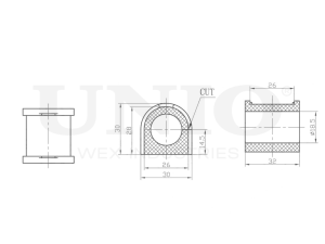 Front stabilizer bushing photo