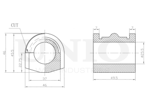 Front stabilizer bushing photo
