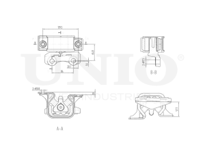 Engine mount front right photo